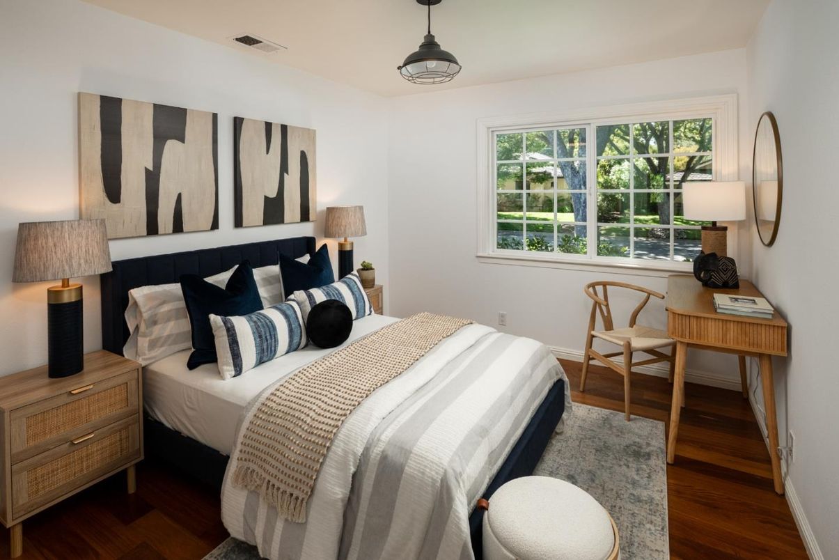 Bedroom, Interior, Wood Texture Flooring