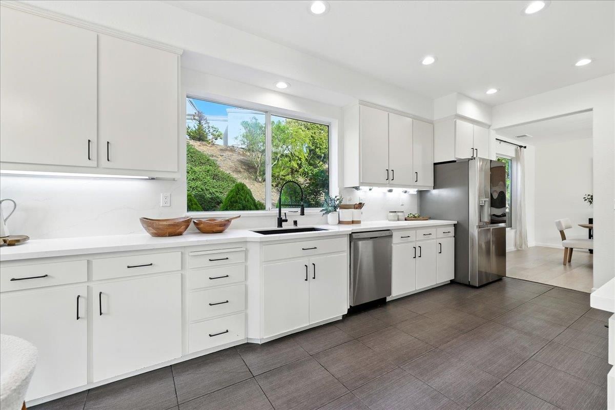 Interior, Kitchen, Recessed Lighting, Stainless Steel Appliances