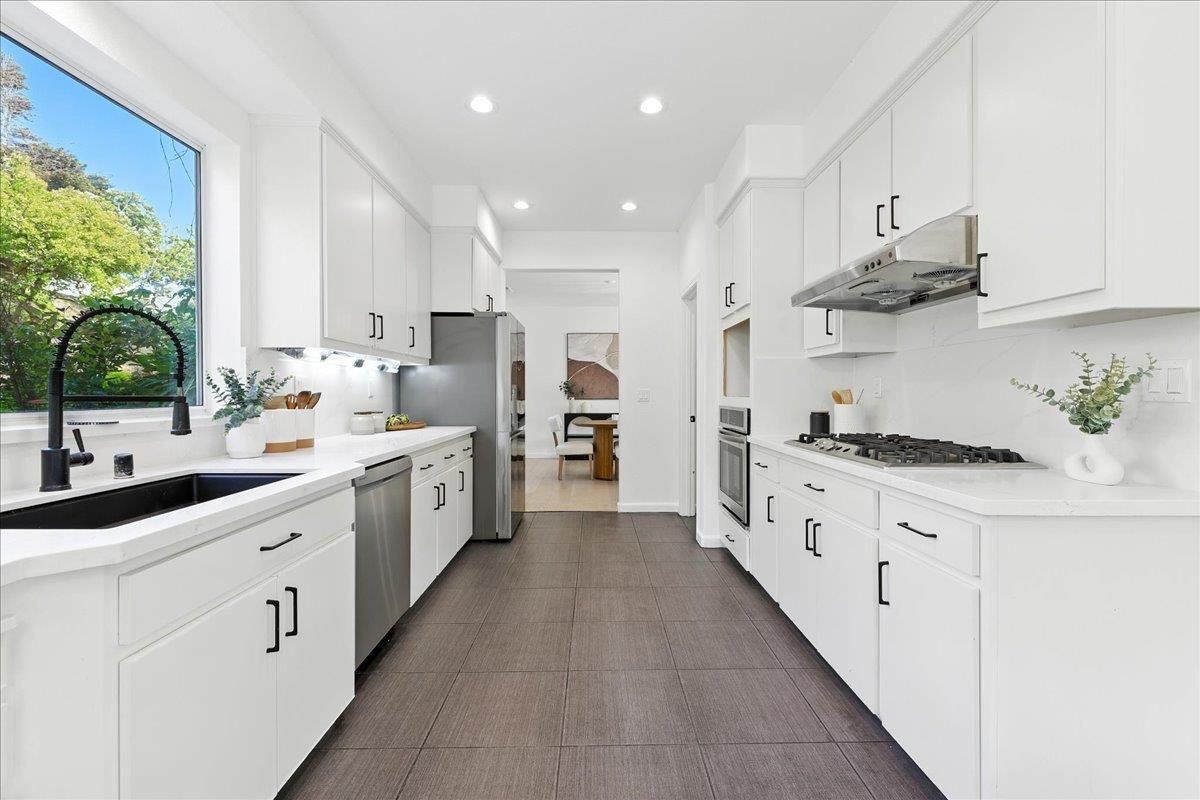 Interior, Kitchen, Recessed Lighting, Stainless Steel Appliances
