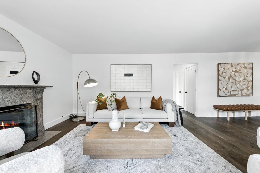 Fireplace, Interior, Living room, Wood Texture Flooring