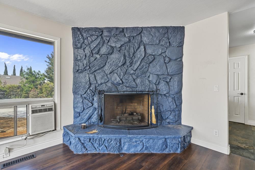 Fireplace, Interior, Stone Walls, Wood Texture Flooring