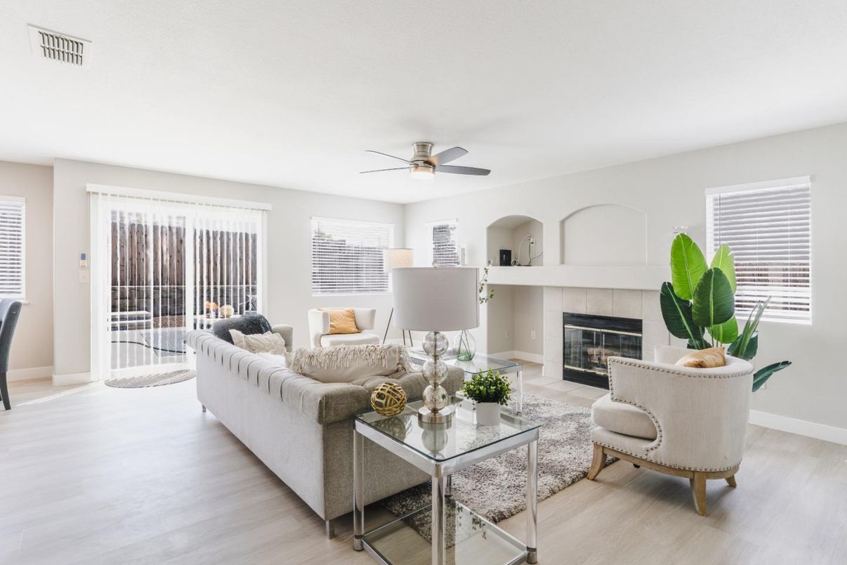 Fireplace, Interior, Living room, Wood Texture Flooring