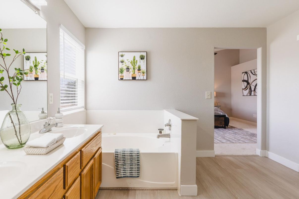 Bathroom, Interior, Wood Texture Flooring