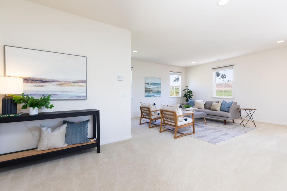 Interior, Living room, Recessed Lighting