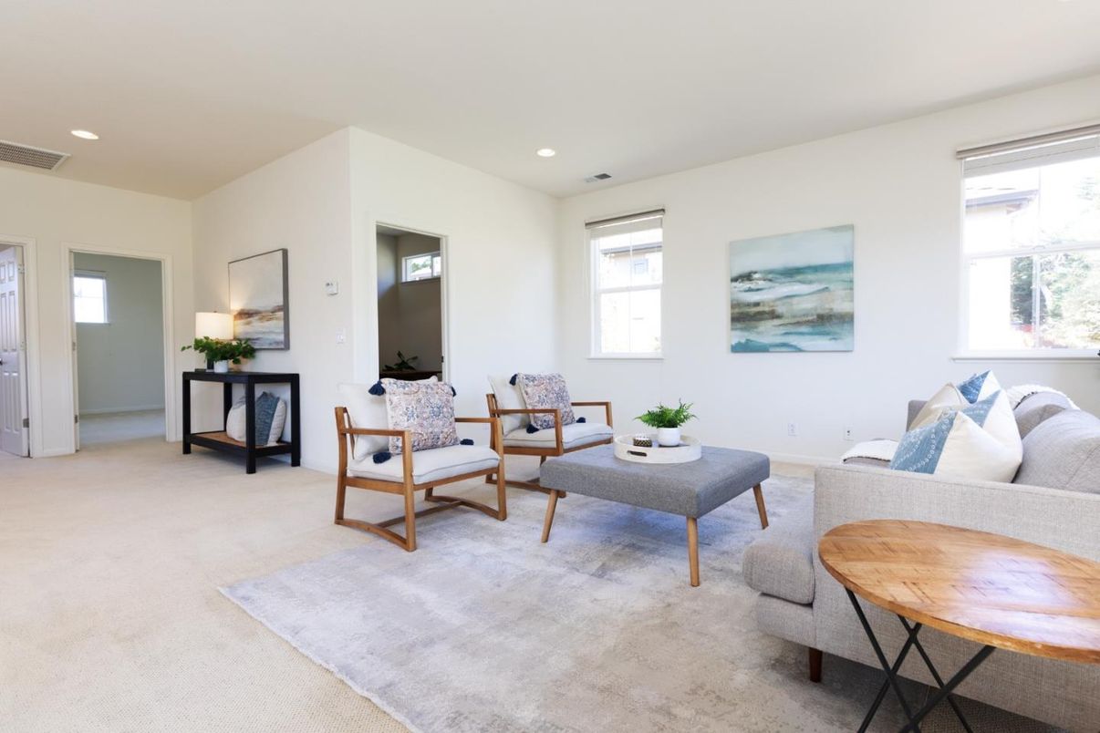 Interior, Living room, Recessed Lighting