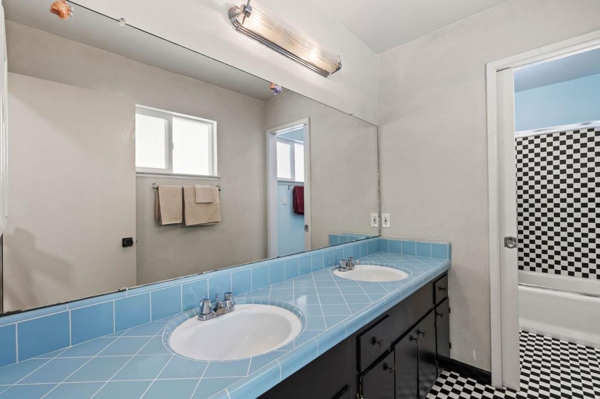 Bathroom, Dual Sink Vanities, Interior, Tile Countertops