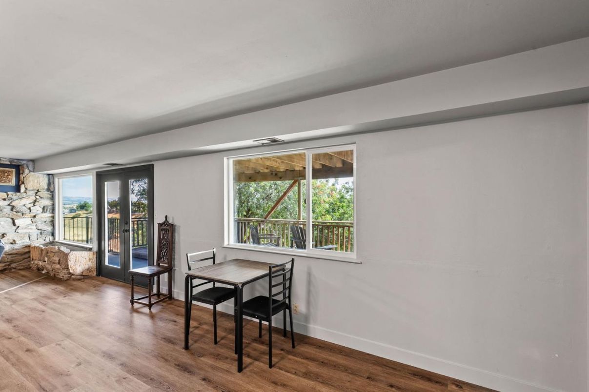 Interior, Stone Walls, Wood Texture Flooring