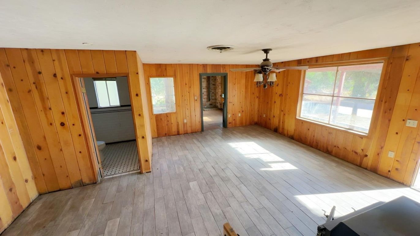 Empty room, Interior, Wood Texture Flooring, Wooden Walls