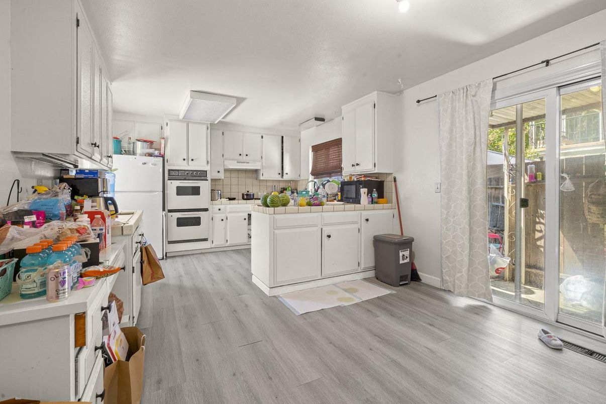 Interior, Kitchen, Wood Texture Flooring