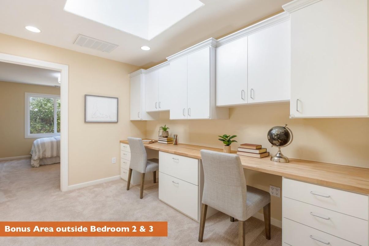 Home Office, Interior, Recessed Lighting