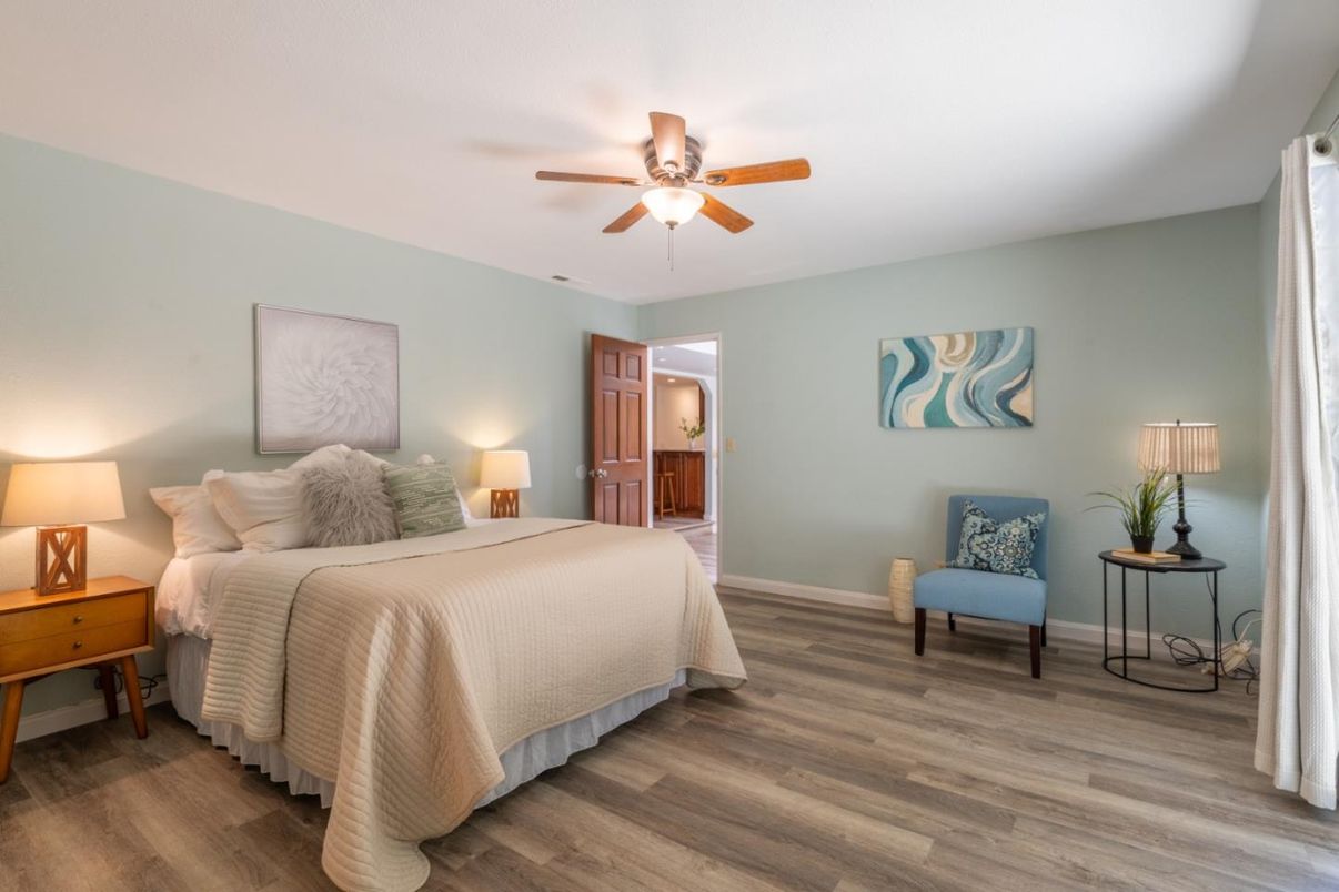 Bedroom, Interior, Wood Texture Flooring