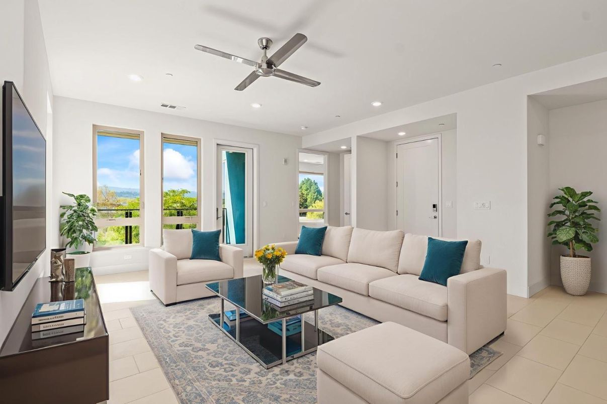 Interior, Living room, Recessed Lighting