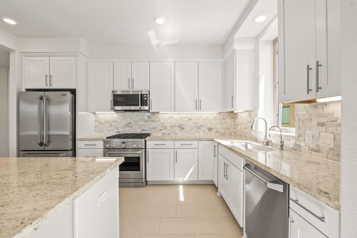 Interior, Kitchen, Recessed Lighting, Stainless Steel Appliances