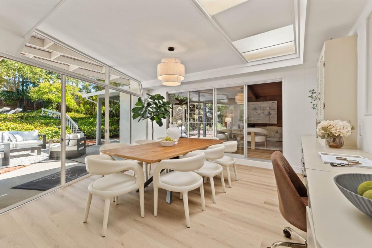 Dining room, Interior, Wood Texture Flooring