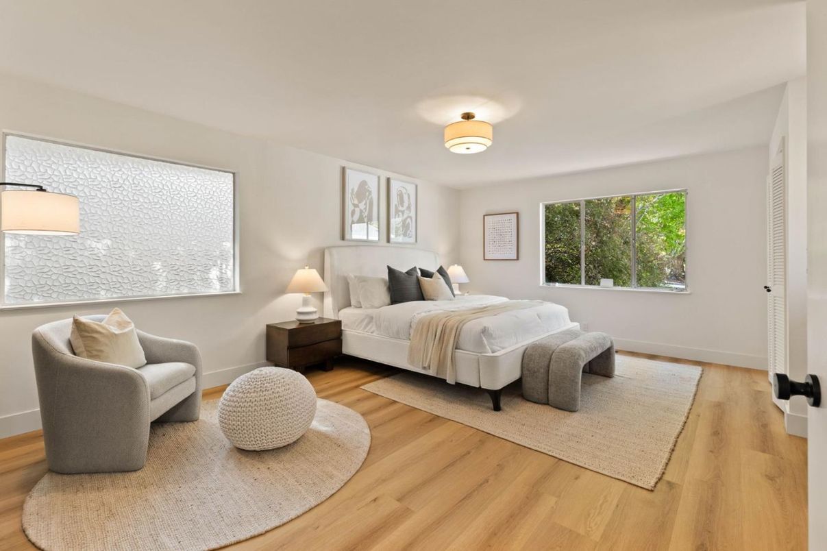 Bedroom, Interior, Wood Texture Flooring