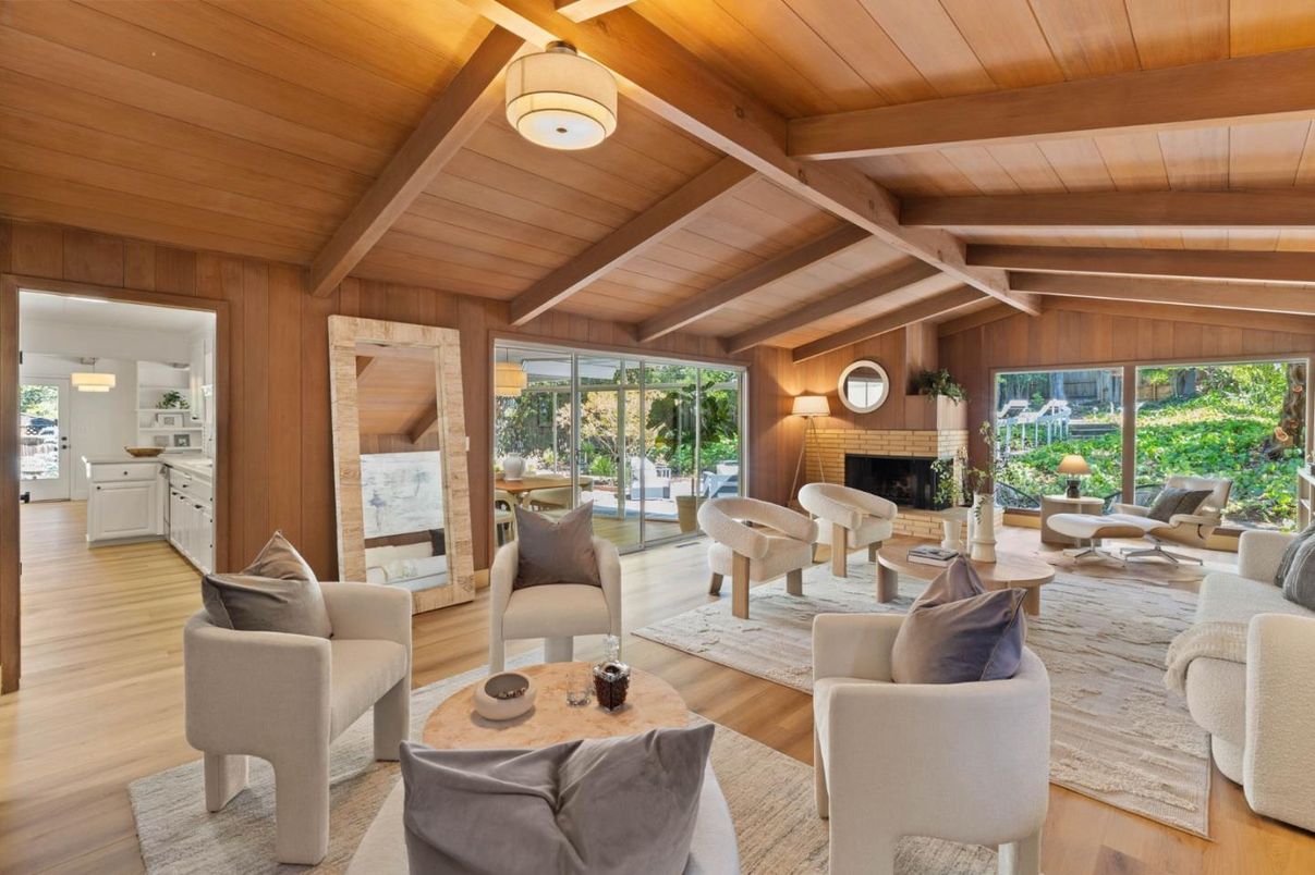 Fireplace, Interior, Living room, Wooden Beams, Wooden Ceilings, Wood Texture Flooring, Wooden Walls