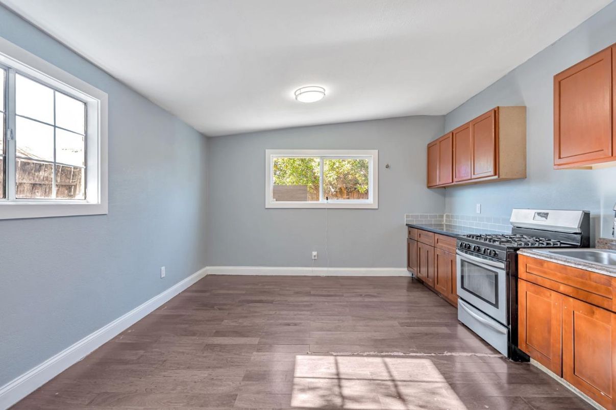 Interior, Kitchen, Wood Texture Flooring