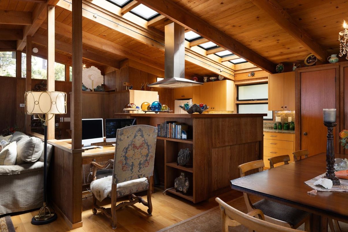Home Office, Interior, Wooden Beams, Wooden Ceilings, Wood Texture Flooring