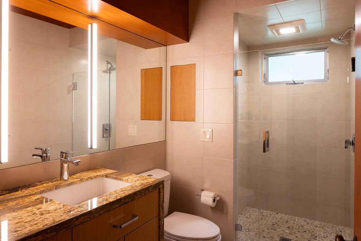 Bathroom, Glass Shower, Interior