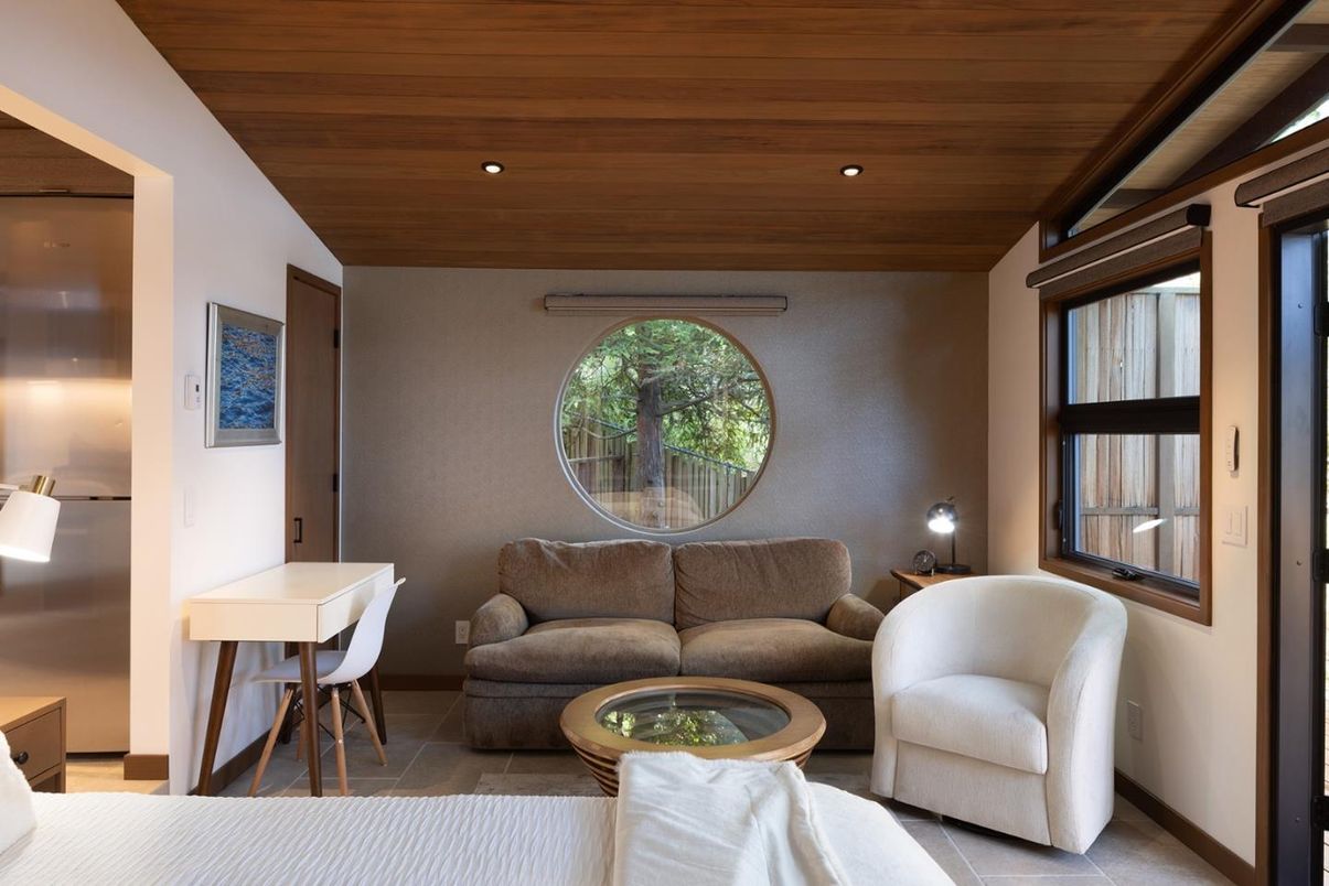 Interior, Living room, Recessed Lighting, Wooden Ceilings