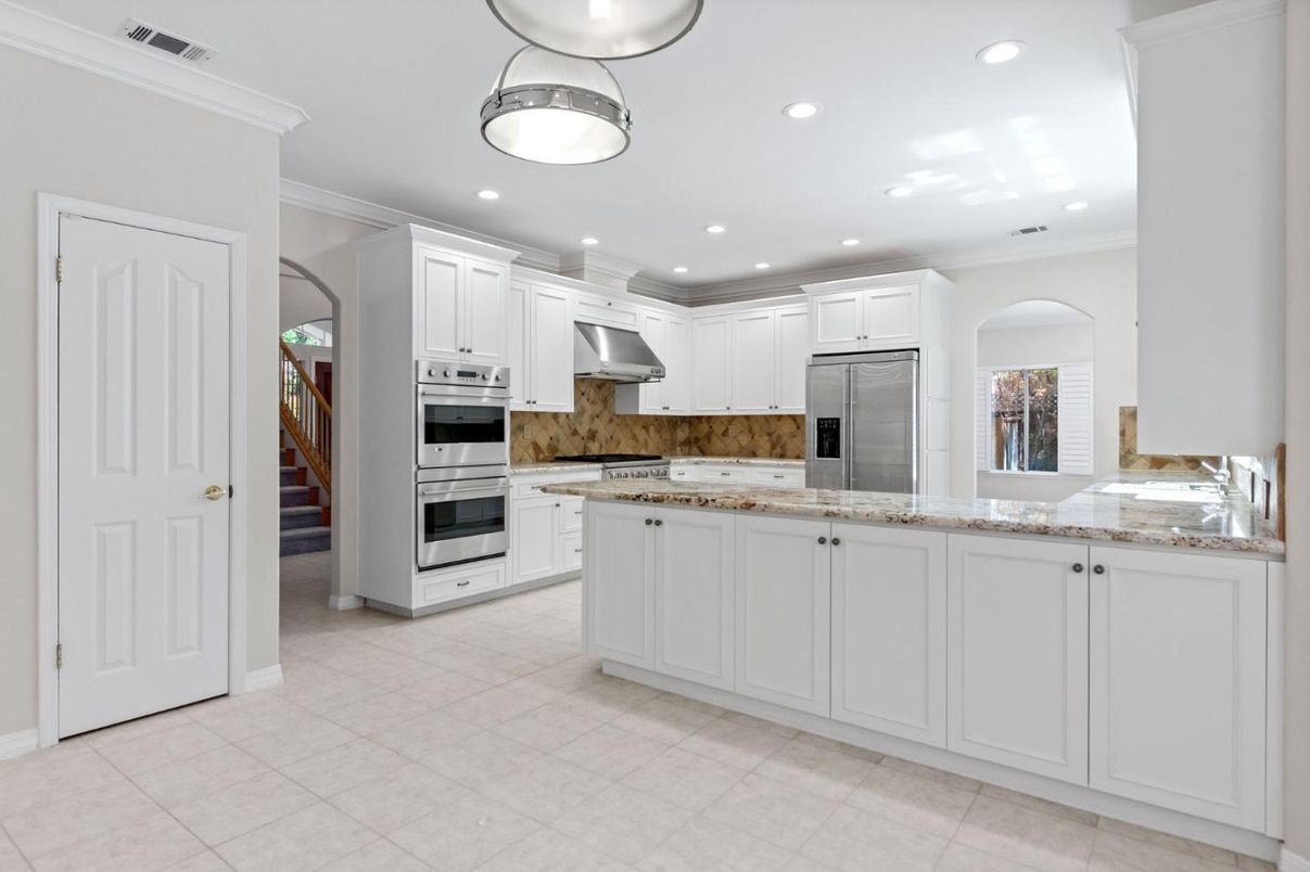 Interior, Kitchen, Recessed Lighting, Stainless Steel Appliances