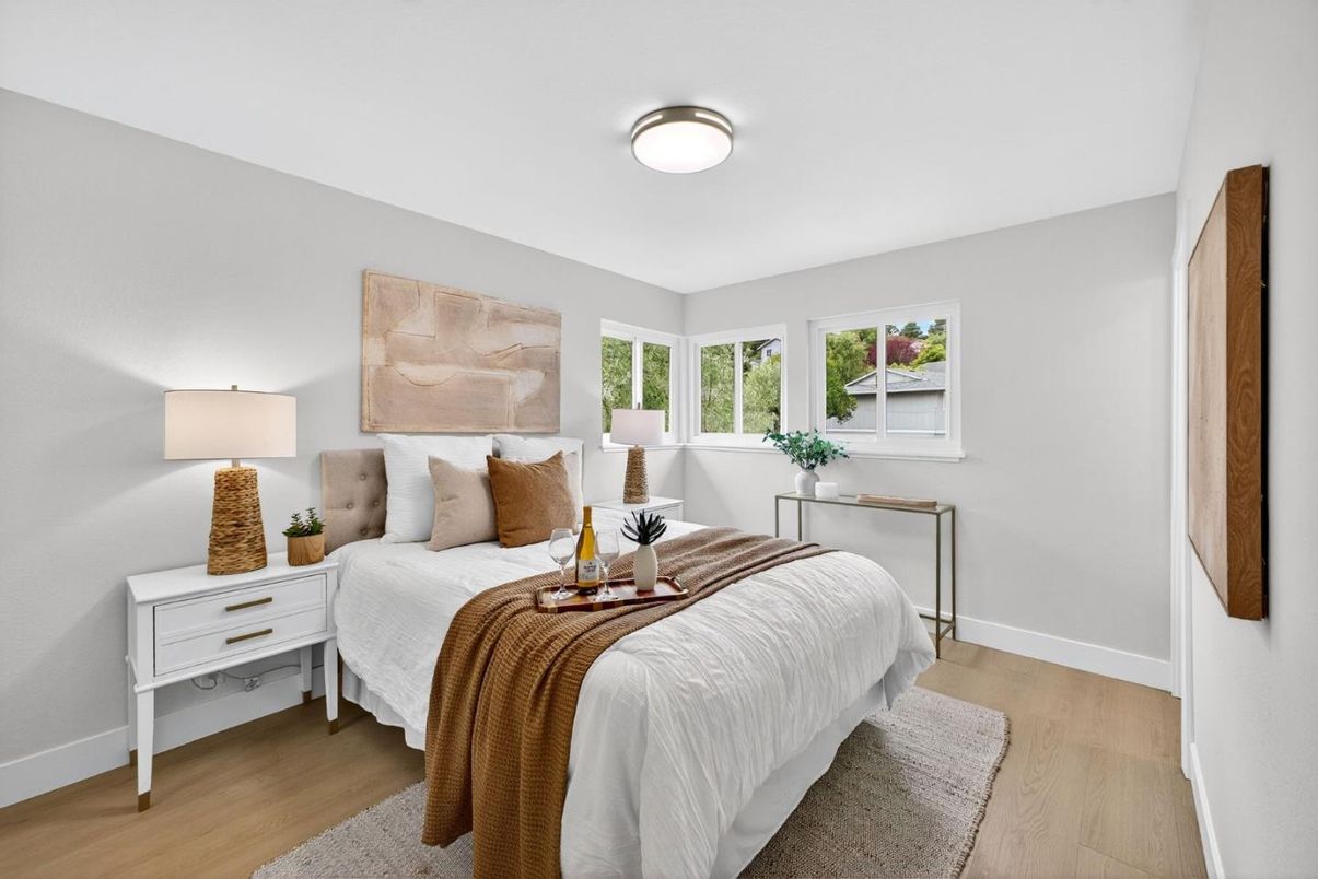 Bedroom, Interior, Wood Texture Flooring