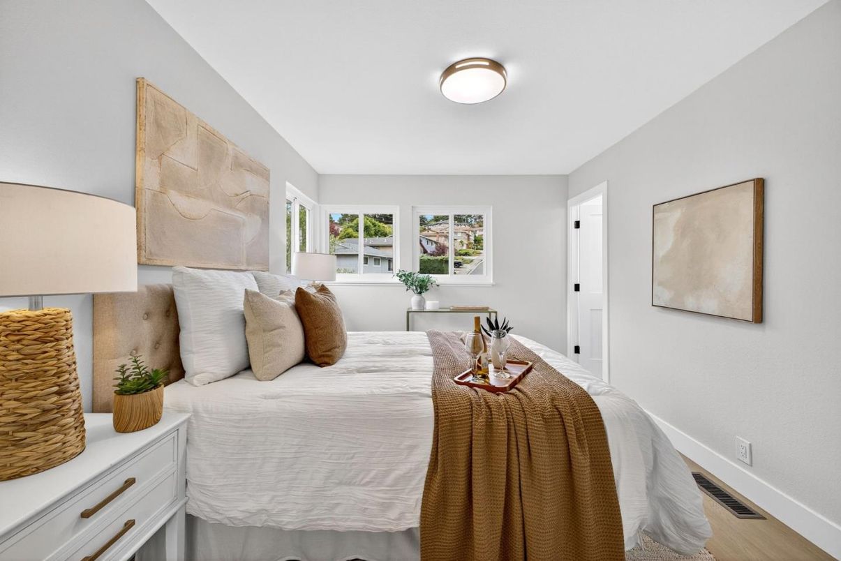 Bedroom, Interior, Wood Texture Flooring