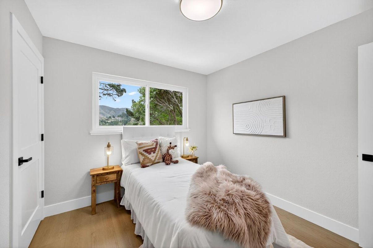 Bedroom, Interior, Wood Texture Flooring