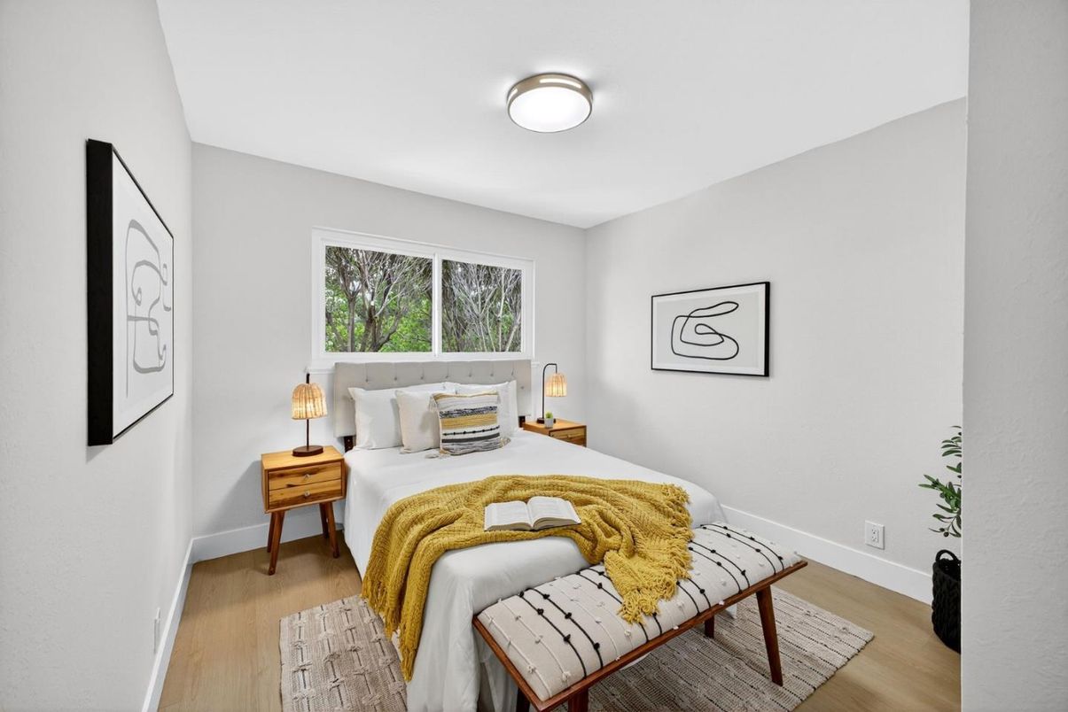 Bedroom, Interior, Wood Texture Flooring
