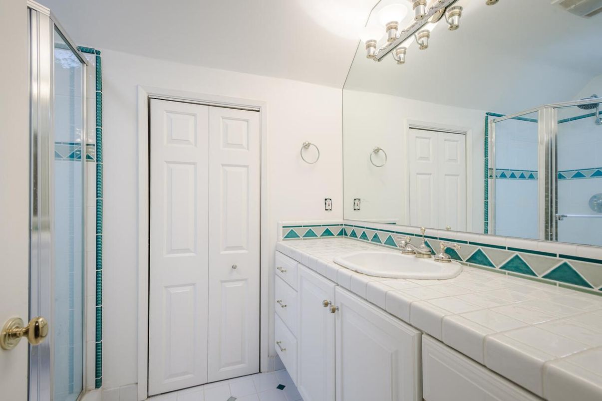 Bathroom, Glass Shower, Interior, Tile Countertops