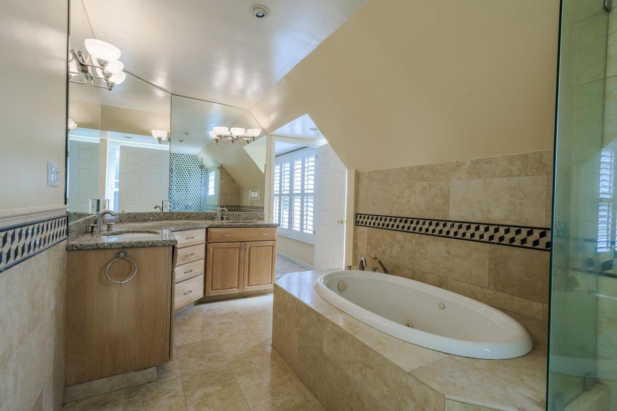 Bathroom, Dual Sink Vanities, Glass Shower, Interior