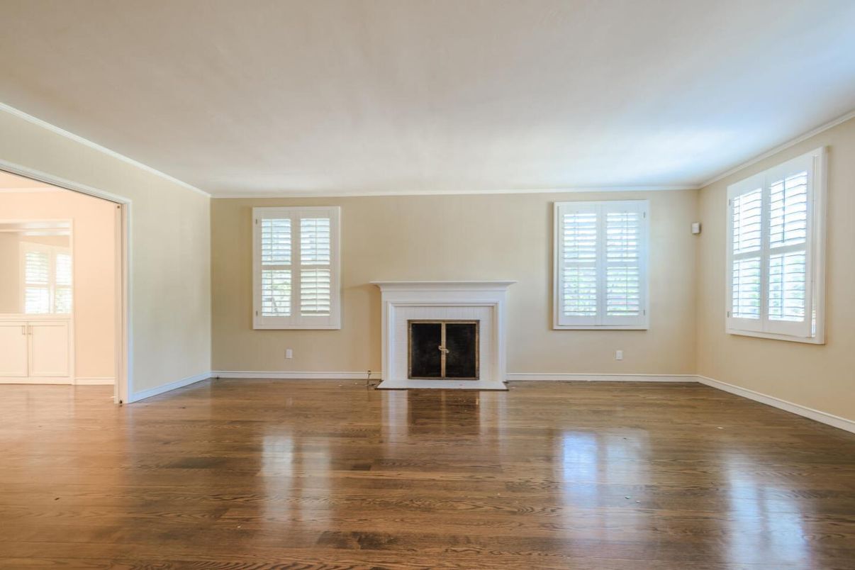 Empty room, Fireplace, Interior, Wood Texture Flooring