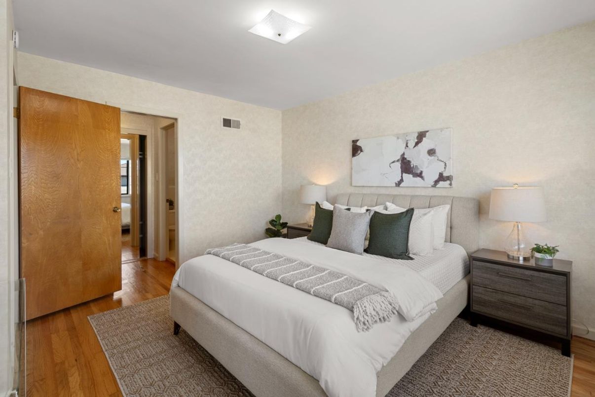 Bedroom, Interior, Wood Texture Flooring
