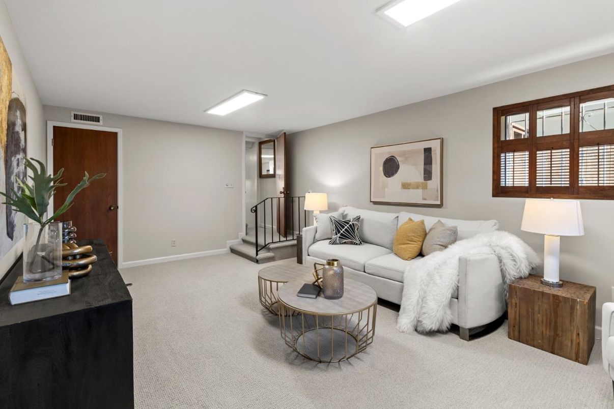 Interior, Living room, Recessed Lighting