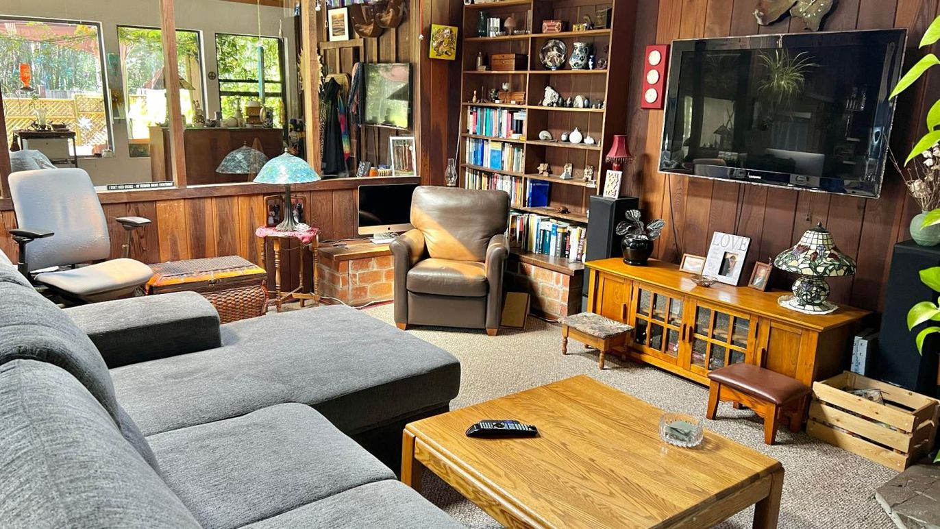 Interior, Living room, Wooden Walls