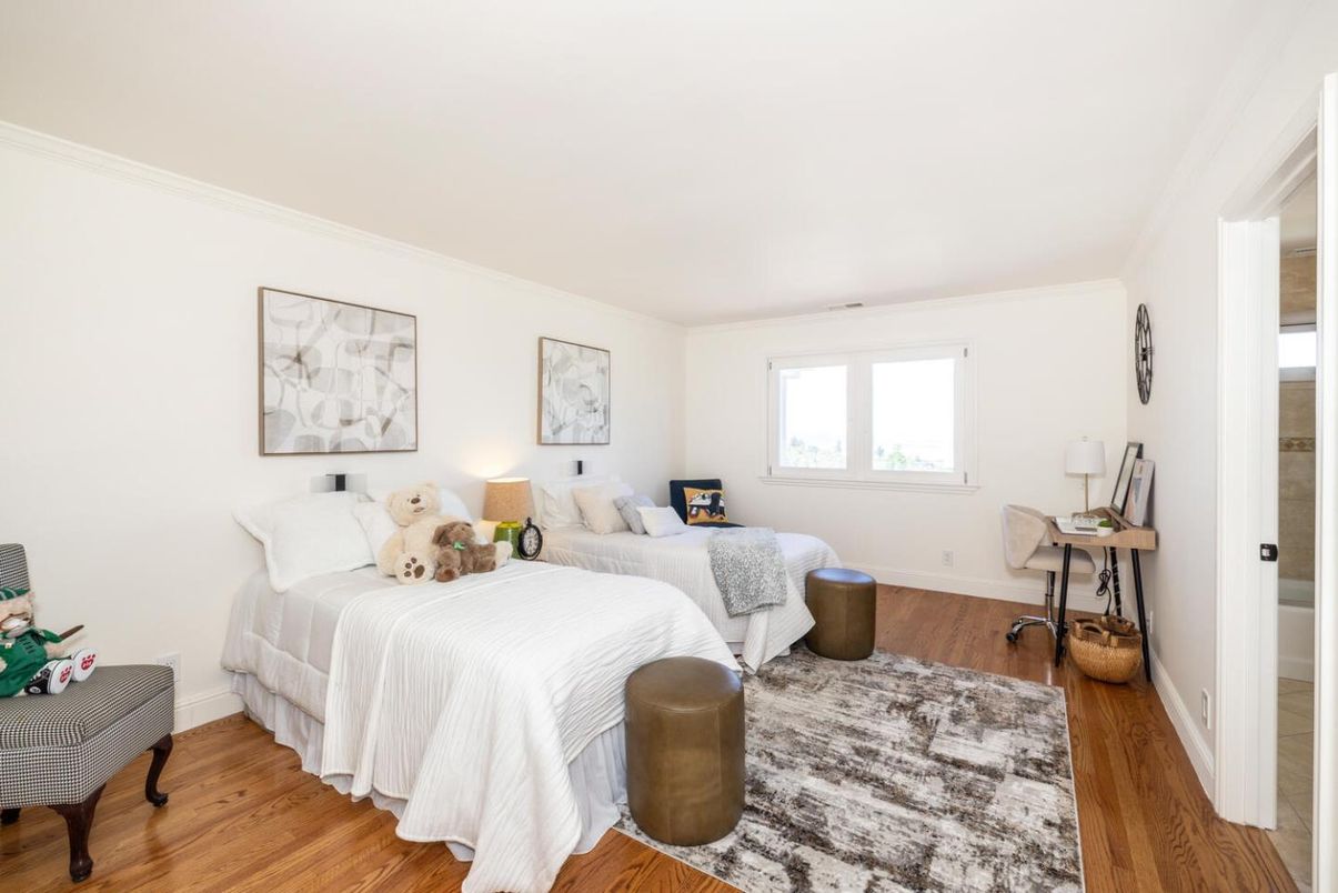 Bedroom, Interior, Wood Texture Flooring