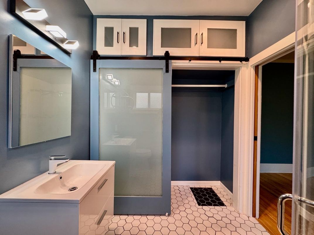 Bathroom, Dual Sink Vanities, Glass Shower, Interior