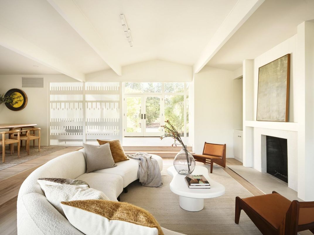Dining room, Fireplace, Interior, Living room, Wood Texture Flooring