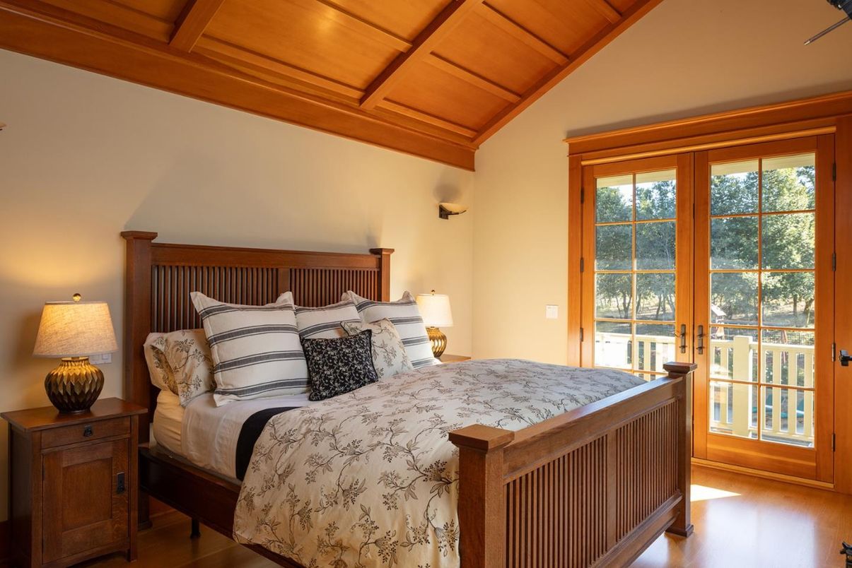 Bedroom, Interior, Wooden Beams, Wooden Ceilings, Wood Texture Flooring