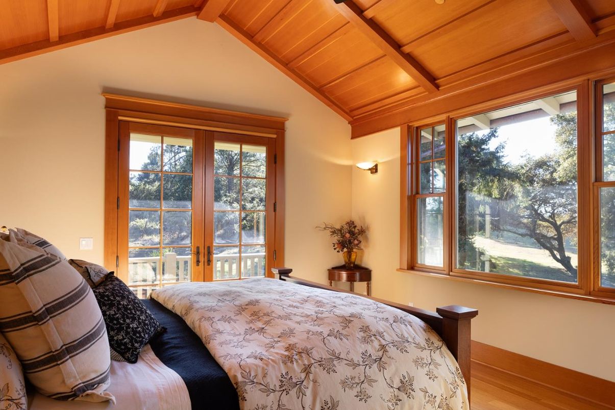 Bedroom, Interior, Wooden Beams, Wooden Ceilings, Wood Texture Flooring