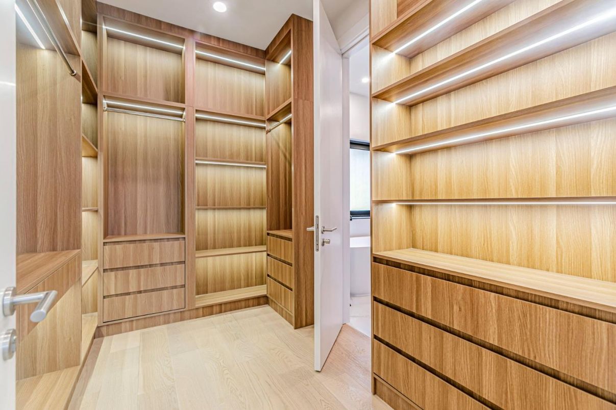 Interior, Recessed Lighting, Walk-in Closets, Wood Texture Flooring
