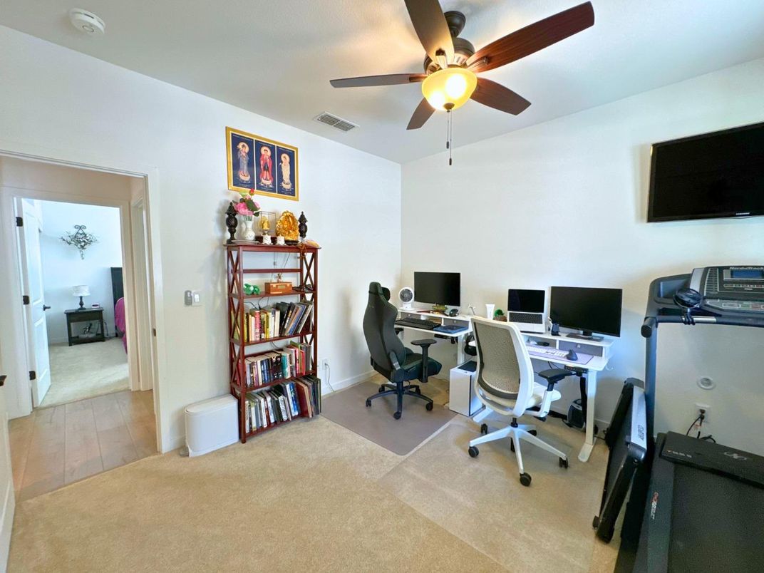 Home Office, Interior, Wood Texture Flooring