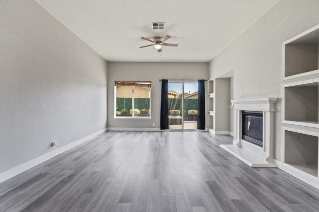 Empty room, Fireplace, Interior, Wood Texture Flooring