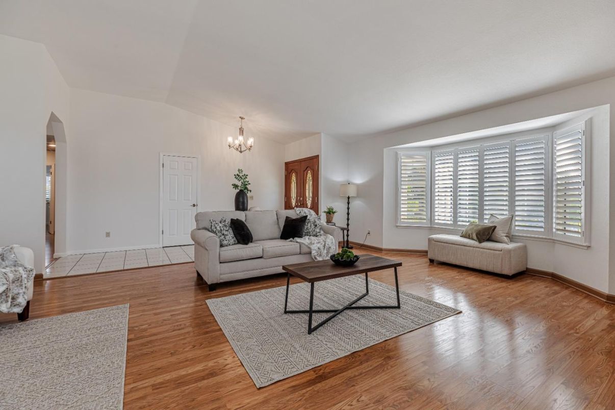Chandelier, Interior, Living room, Wood Texture Flooring
