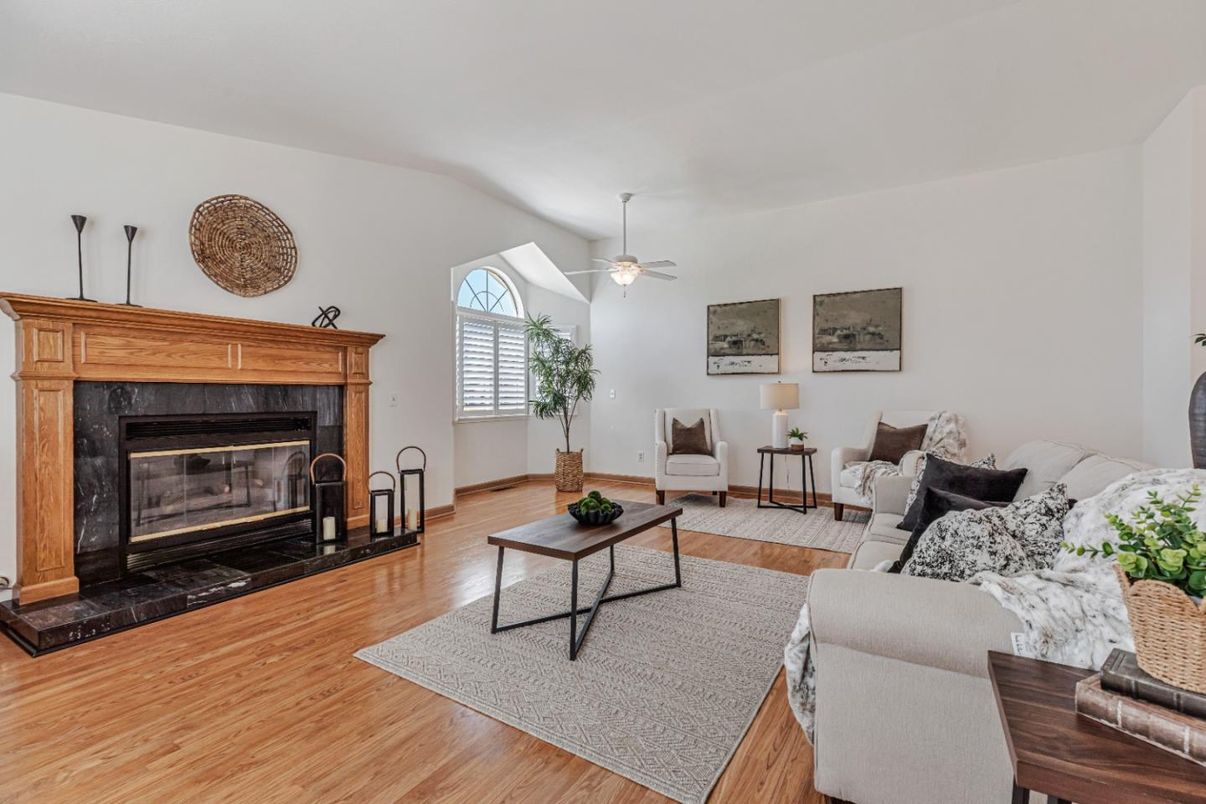 Fireplace, Interior, Living room, Wood Texture Flooring