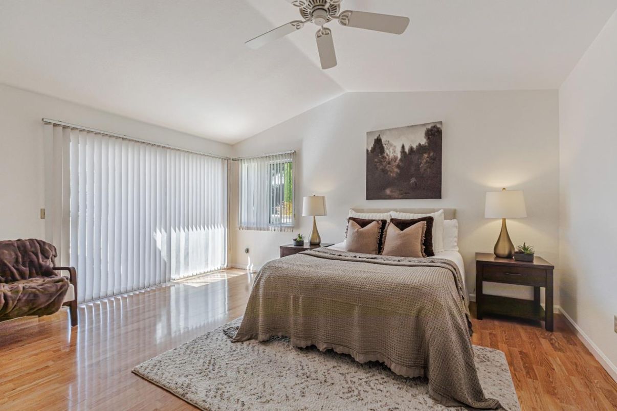 Bedroom, Interior, Wood Texture Flooring