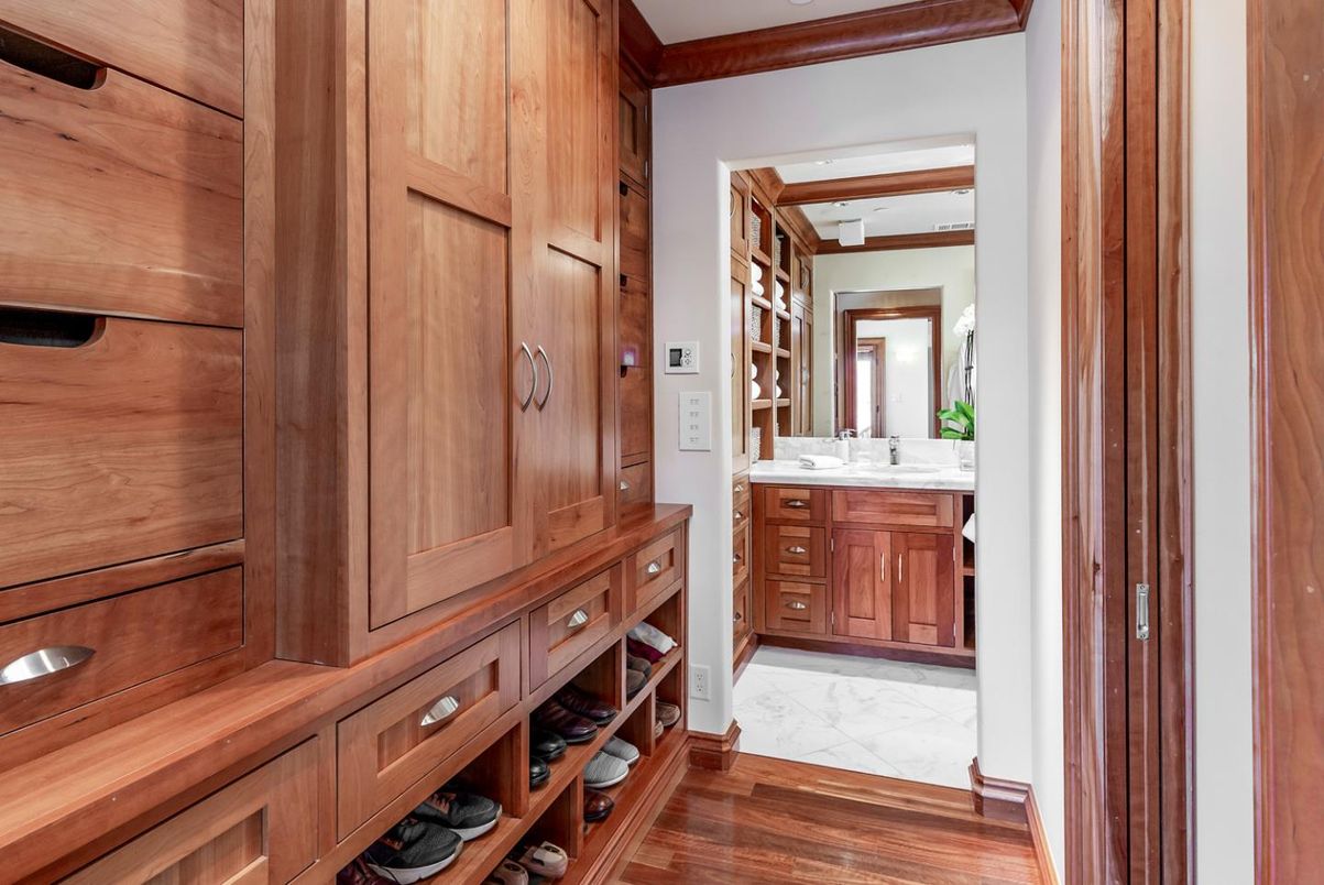 Interior, Marble, Recessed Lighting, Wood Texture Flooring