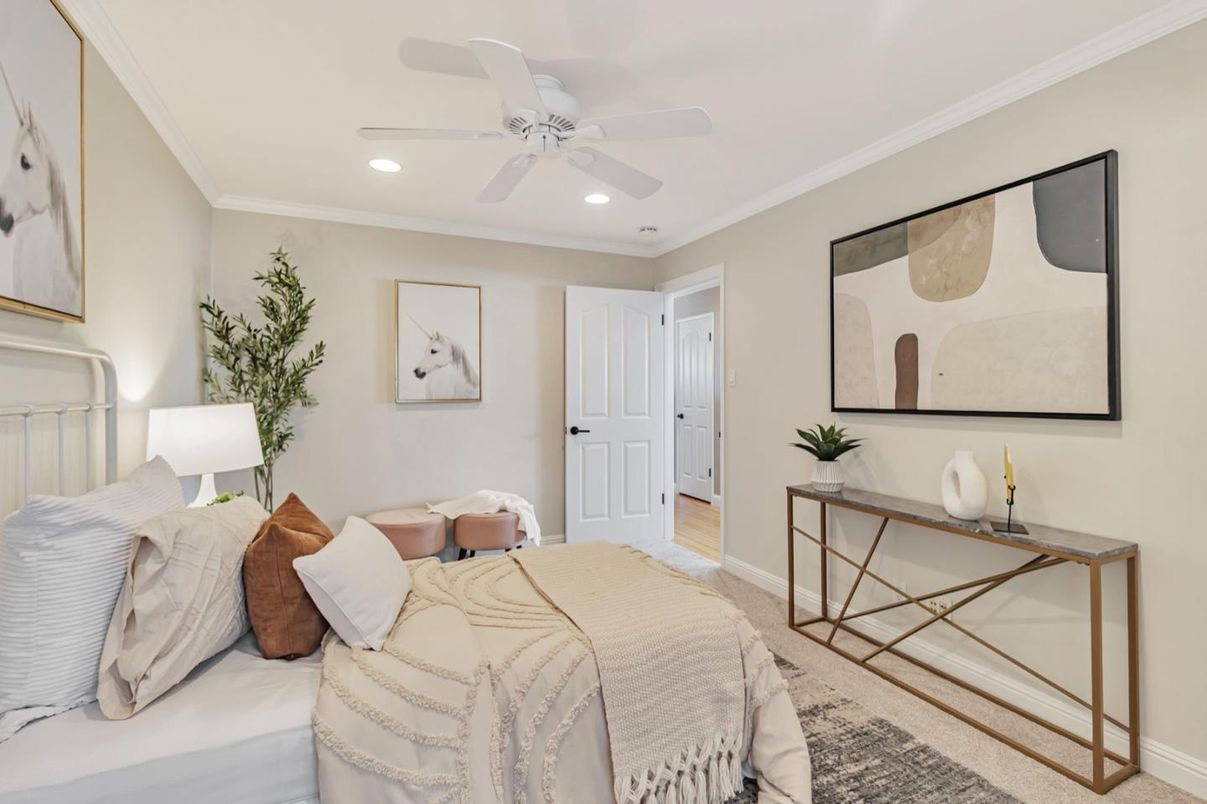 Bedroom, Interior, Recessed Lighting