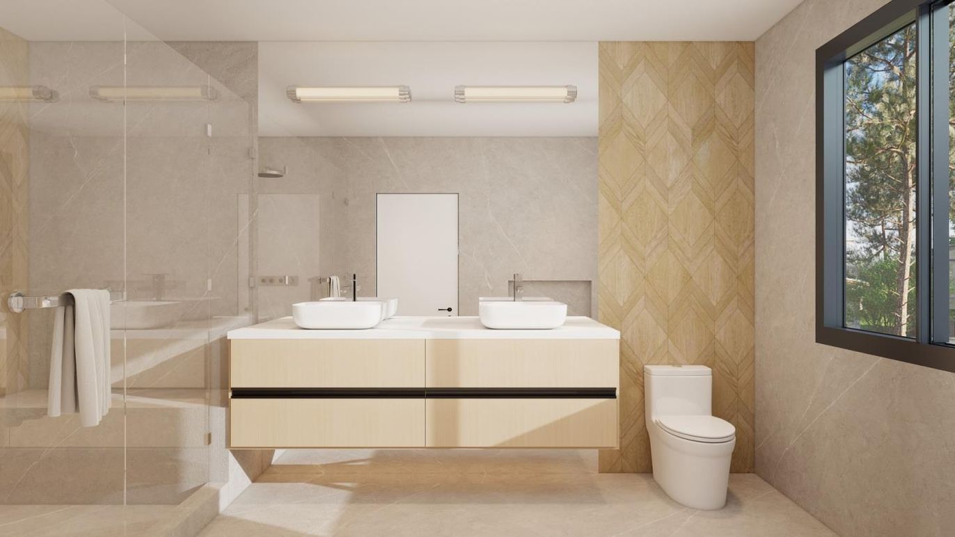 Bathroom, Glass Shower, Interior