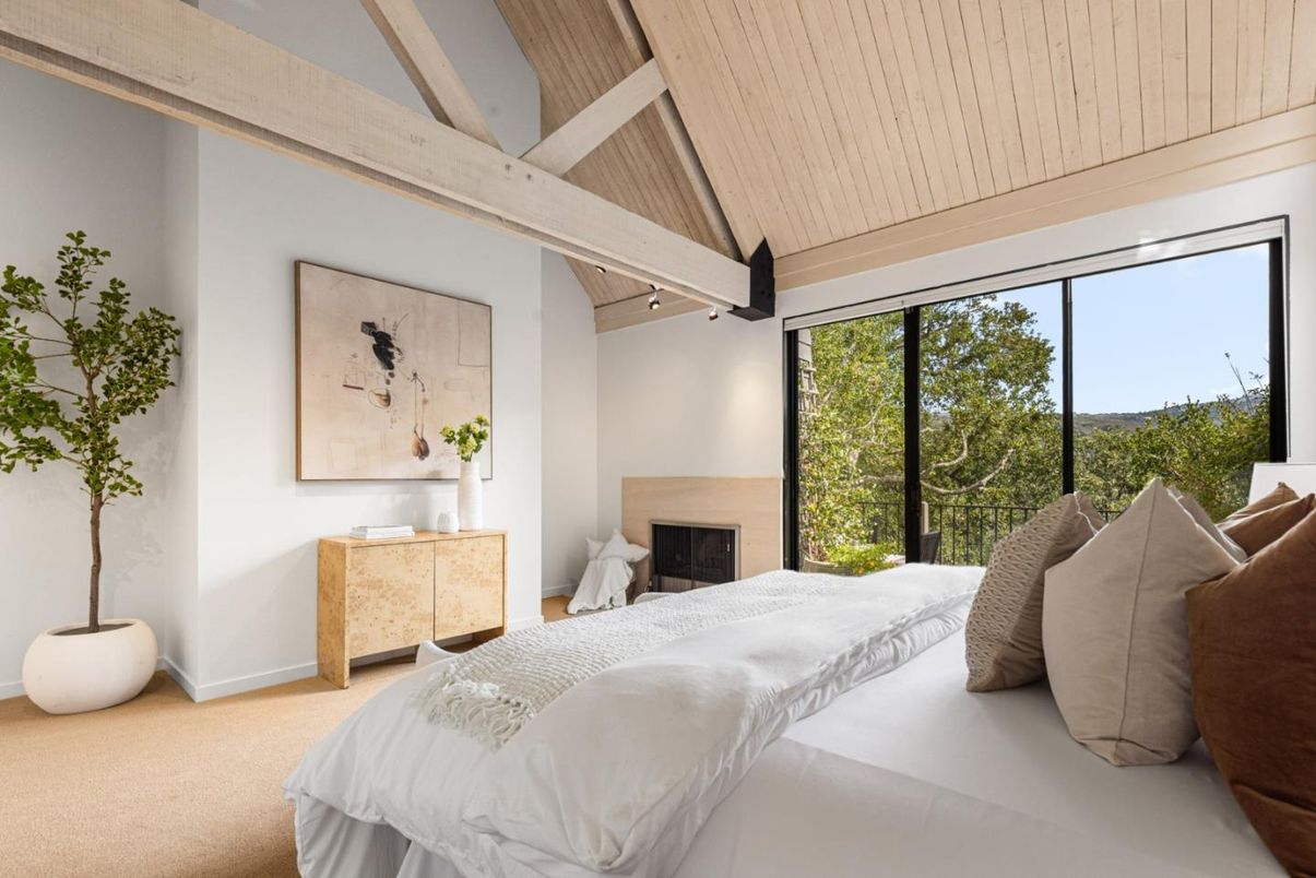 Bedroom, Fireplace, Interior